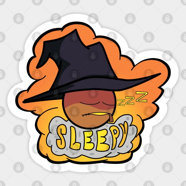 Fnf zardy mod character graffiti sleepy Sticker by Abrek Art